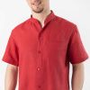 cleanwear panske kosile cervena kratky rukav 7 optimized